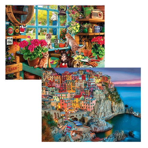 원더로우플레이스 3D타입 DIY 보석십자수 키트 40 x 50 cm C, 36 어느좋은 오후날, 랜덤발송, 2세트