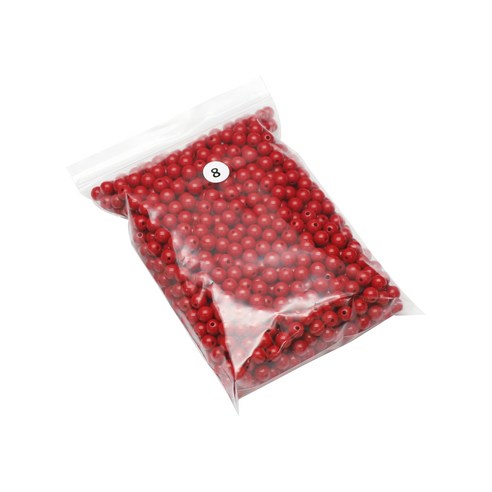 비비드컬러 구슬 250g 8mm 875p, 초록색, 1개