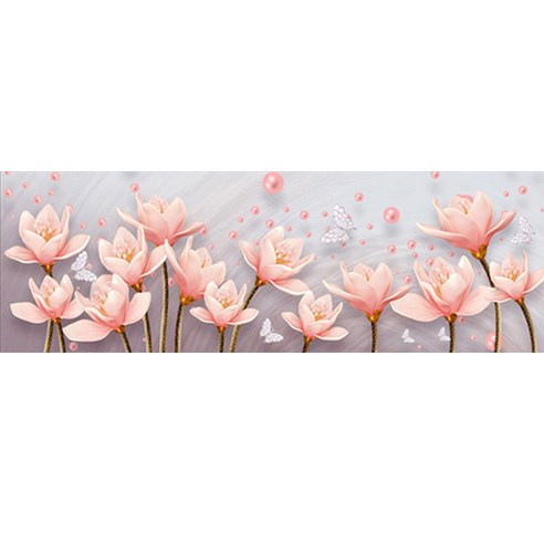 픽스아트 보석십자수, 수련화, 1개