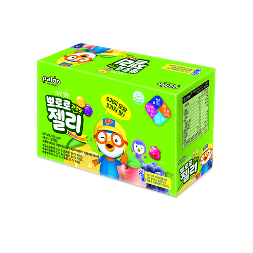 팔도 뽀로로 과일맛 젤리, 53g, 12개