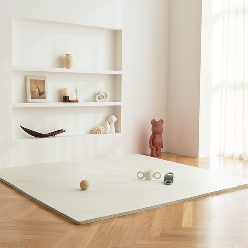 맘편한 오리지널 에디션 유아퍼즐매트 50 x 50 x 2.5 cm, 시쉘 화이트, 16개