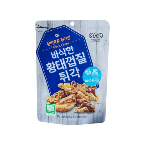 오희숙 명인이 만든 바삭한 황태껍질튀각 10봉 바삭한 맥주안주 튀각, 35g, 10개