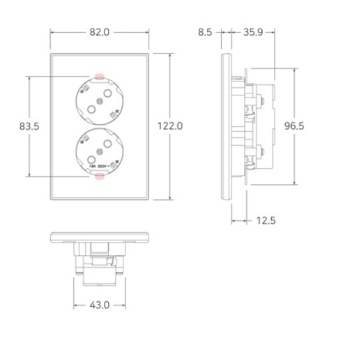 안전하고 편리한 티1 접지 45도 2구 콘센트로 가정을 안전하게 밝혀보세요