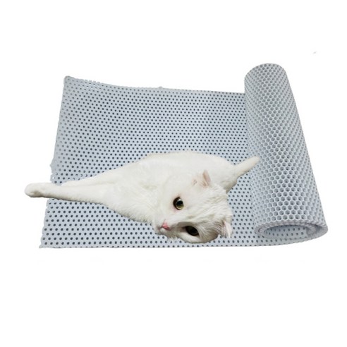 제일매트 고양이 사막화방지 화장실 모래 벌집 매트, 그레이