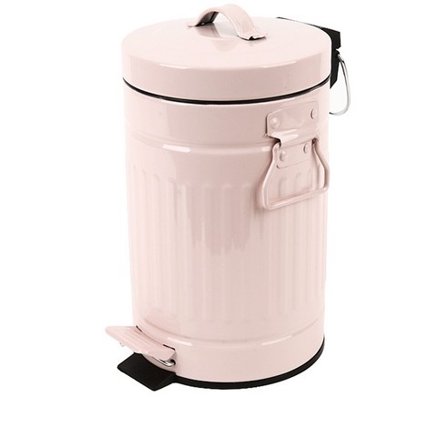 기프트캔 무소음 칼라 폐달 댐퍼기능 휴지통 12L, 핑크, 1개