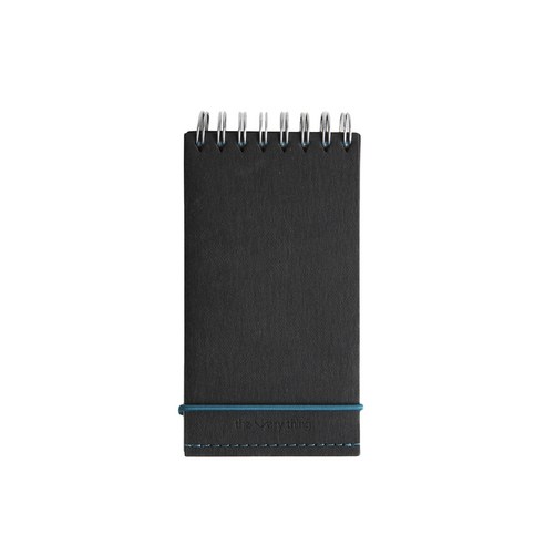 소소문구 더 베리띵 노트 핸디 130mm x 70mm, black, 1개