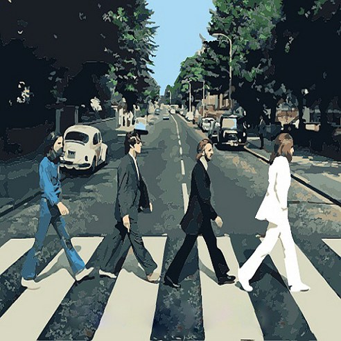 피포페인팅 DIY 그림그리기 세트 The Beatles abbey Road 40 x 50 cm K078, 혼합색상