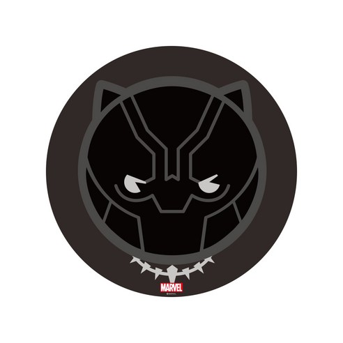 마우스패드  마블 카와이 마우스 단패드 MKSM-04, 04 BLACK PANTHER, 1개