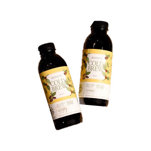 보르딘 콜드브루 디카페인 더치커피 세트, 500ml, 1개입, 2개