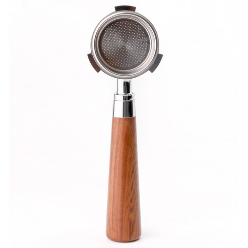 커빙 커피머신 바텀리스포터필터 51mm + 바스켓 데티카시리즈 호환, 브라운우드, 1세트