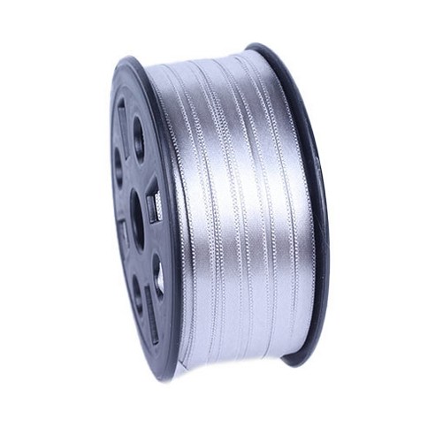 노크 고밀도 공단 리본끈 5mm, 회색, 90m
