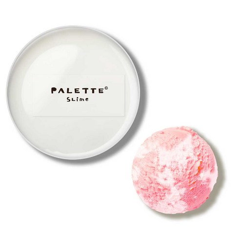 팔레트슬라임 스쿱 아이스크림 수제 DIY 슬라임 요거트 베이스, 딸기요거트