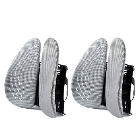 카템 3D 허리 쿠션 CT210, 그레이, 2개