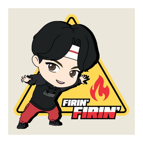 아이러브페인팅 TinyTAN DIY PAINTING_MIC Drop 25 x 25 cm, Jin, 1zidingyi