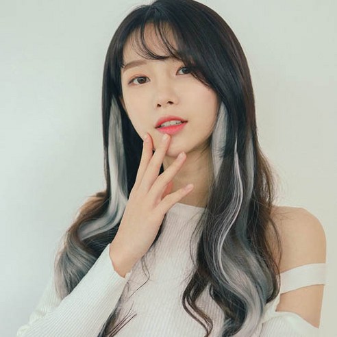 가발매니아 퍼스널 믹스 컬러피스 고열사 브릿지 2p, 그레이믹스, 1세트