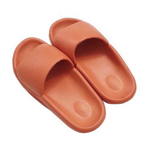 디아 층간소음방지 거실화 통통 쿠션 슬리퍼 3cm, 오렌지