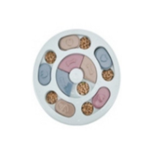 드방스 강아지 노즈워크 돌림판 원형 장난감 23 x 23 cm, 블루, 1개