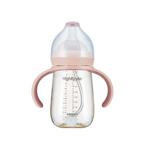 강블리 하이킨더 멀티 젖병 280ml x 2p, 핑크베이지, 2개