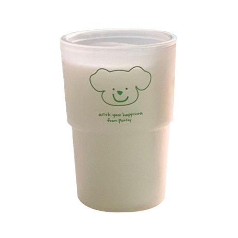 컵 강아지 320ml, 투명, 1개