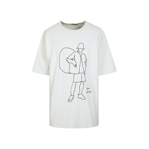 리버클래시 고지티브 콜라보 남성용 아트워크 시리즈 반팔 티셔츠 리오더ver. LHS41670