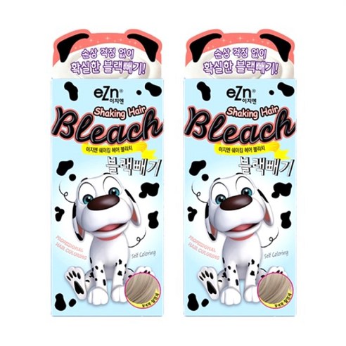 이지엔 쉐이킹 헤어블리치 블랙빼기 탈색제, 80ml, 2개