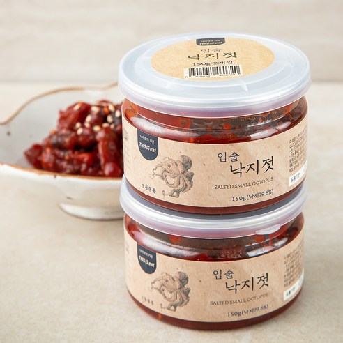 입술젓갈 낙지젓, 150g, 2개