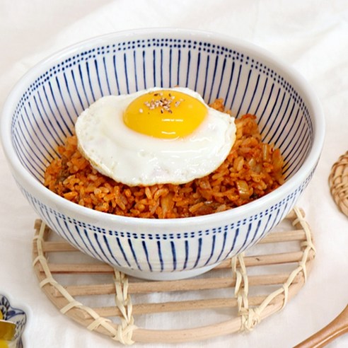 데일리 면기 그릇, 스트라이프, 1개