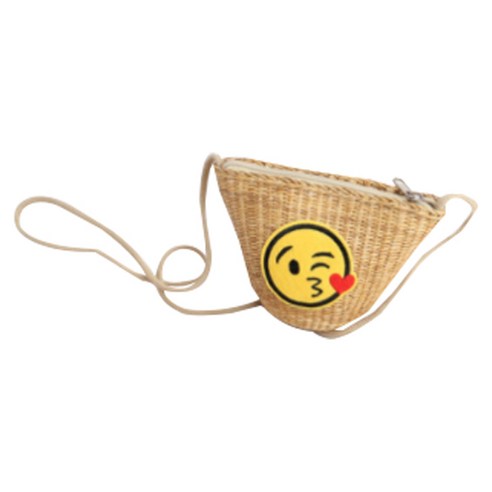 미니 라탄 크로스백
