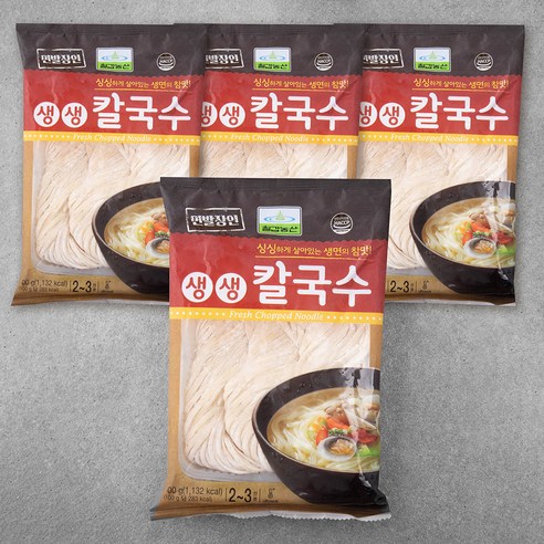 칠갑농산 생생칼국수 4개입, 1600g, 2개