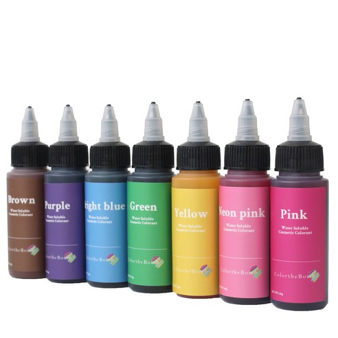 컬러더밤 입욕제 화장품 색소 60g x 7종 세트, 1개