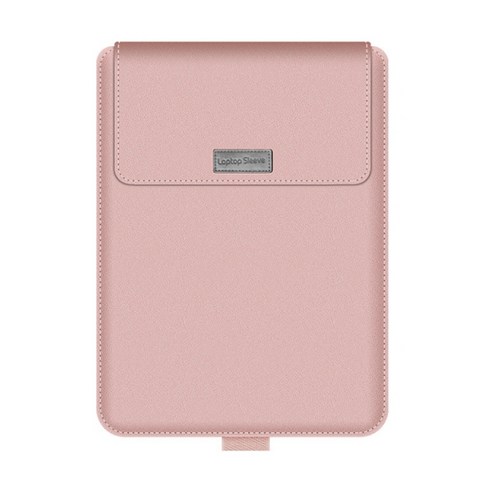 오저씨 가죽 노트북 거치대 파우치 베이직, 핑크