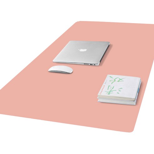 프랑온드 게이밍 키보드 노트북 마우스 무지 가죽 장패드 1200x500, 핑크, 1개