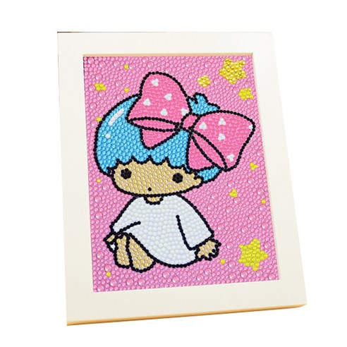 유레카 3D 보석 십자수 DIY 키트 18 x 23 cm, 35 블루리본공주, 1세트