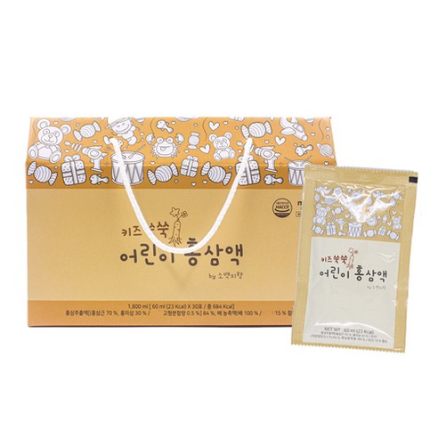 키즈쑥쑥 어린이 홍삼액 30p, 1개, 1800ml