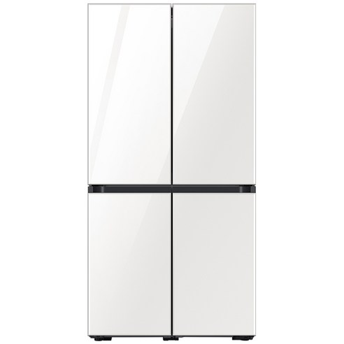 삼성전자 비스포크 4도어 프리스탠딩 냉장고 글램 화이트 RF85A98T135 830L 방문설치