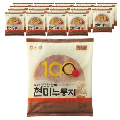 농협 밥심 현미누룽지, 150g, 4개