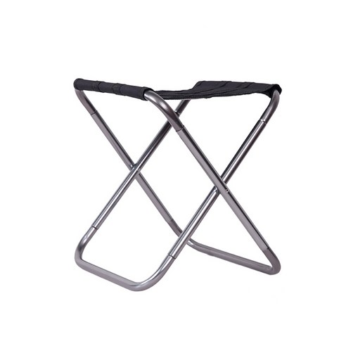 집이조아 알루미늄 휴대용 캠핑 의자 24 x 22.5 x 27 cm, 블랙, 1개