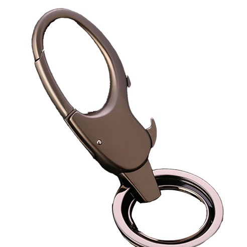 팝마인즈 열쇠 고리 휴대용 병따개, 1개, 블랙