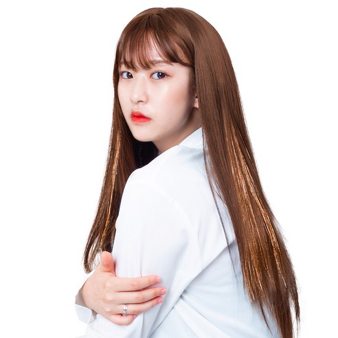 가발위드 똑딱핀 반짝이 붙임머리 브릿지, 다크골드, 3개