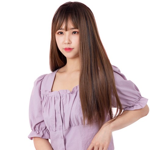 가발위드 스트레이트 컬러 포인트 피스 5p + 트윙클 붙임머리 세트, 블랙(컬러피스), 랜덤발송(붙임머리), 1세트