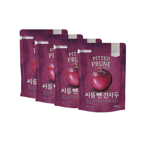 리치팜너트 씨를 뺀 건자두, 400g, 4개