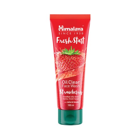 히말라야 프레쉬 스타트 오일 클리어 페이스 워시 스트로베리, 100ml, 1개