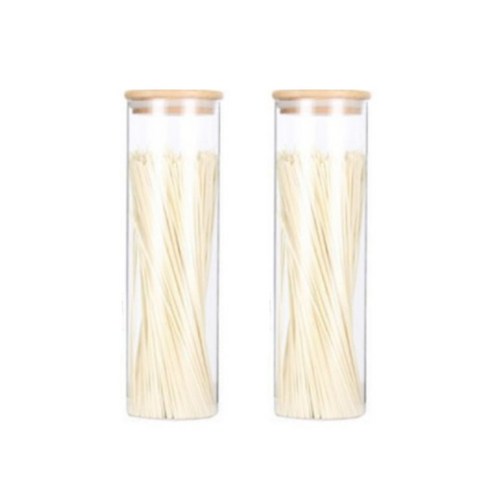 다쇼룸 나무 덮개 감성 조미료 용기, 1500ml, 2개