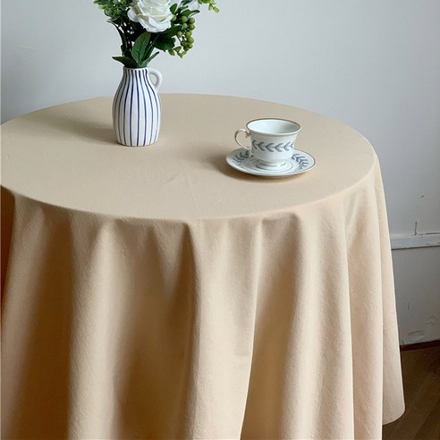 DG생활 린넨 테이블 식탁보 DG-67, 베이지, 130 x 180 cm