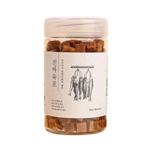 진짜육포 강아지 간식 180g, 황태, 1개
