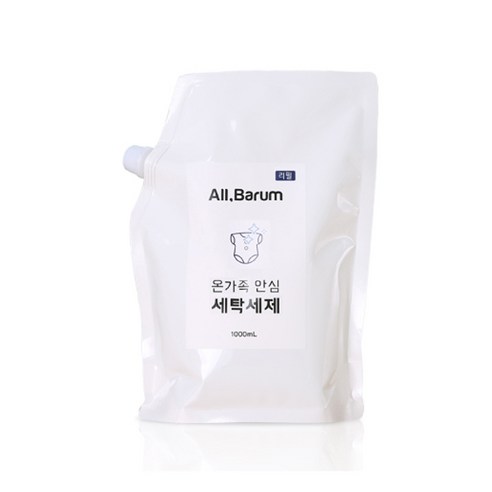 올바름 온가족 안심 프렌치 로즈 세탁세제 리필, 1개, 1000ml