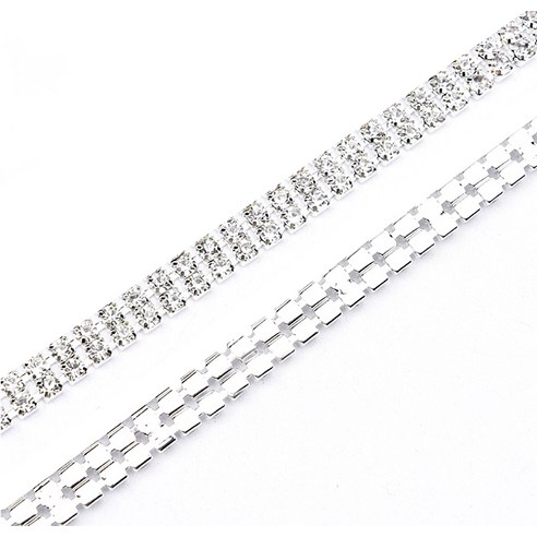 골드루쓰 크리스탈체인 2.0 25cm, 실버, 2개
