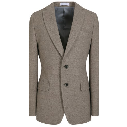 리버클래시 남성용 헤링본 패턴과 베이지 투톤 컬러의 베이직핏 자켓 LHW26706
