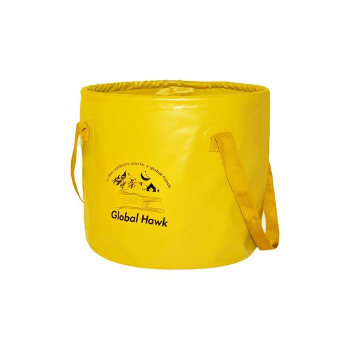 w에이블 야외 설거지통 가방, 04 20L 밝은 노란색