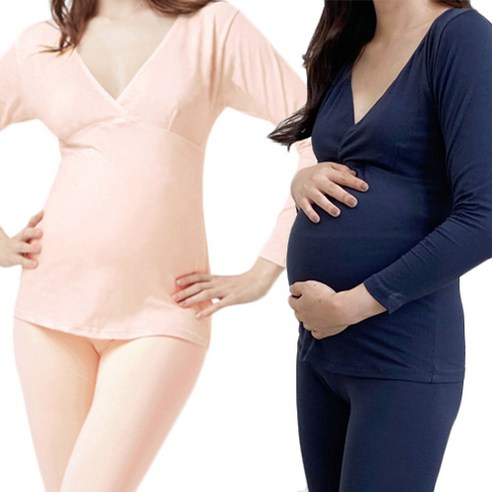 블룸마터니티 면 임산부 내의 2종 세트